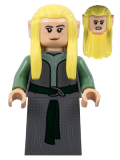 LEGO lor120 Rivendell Elf - Female, Dark Bluish Gray Robe